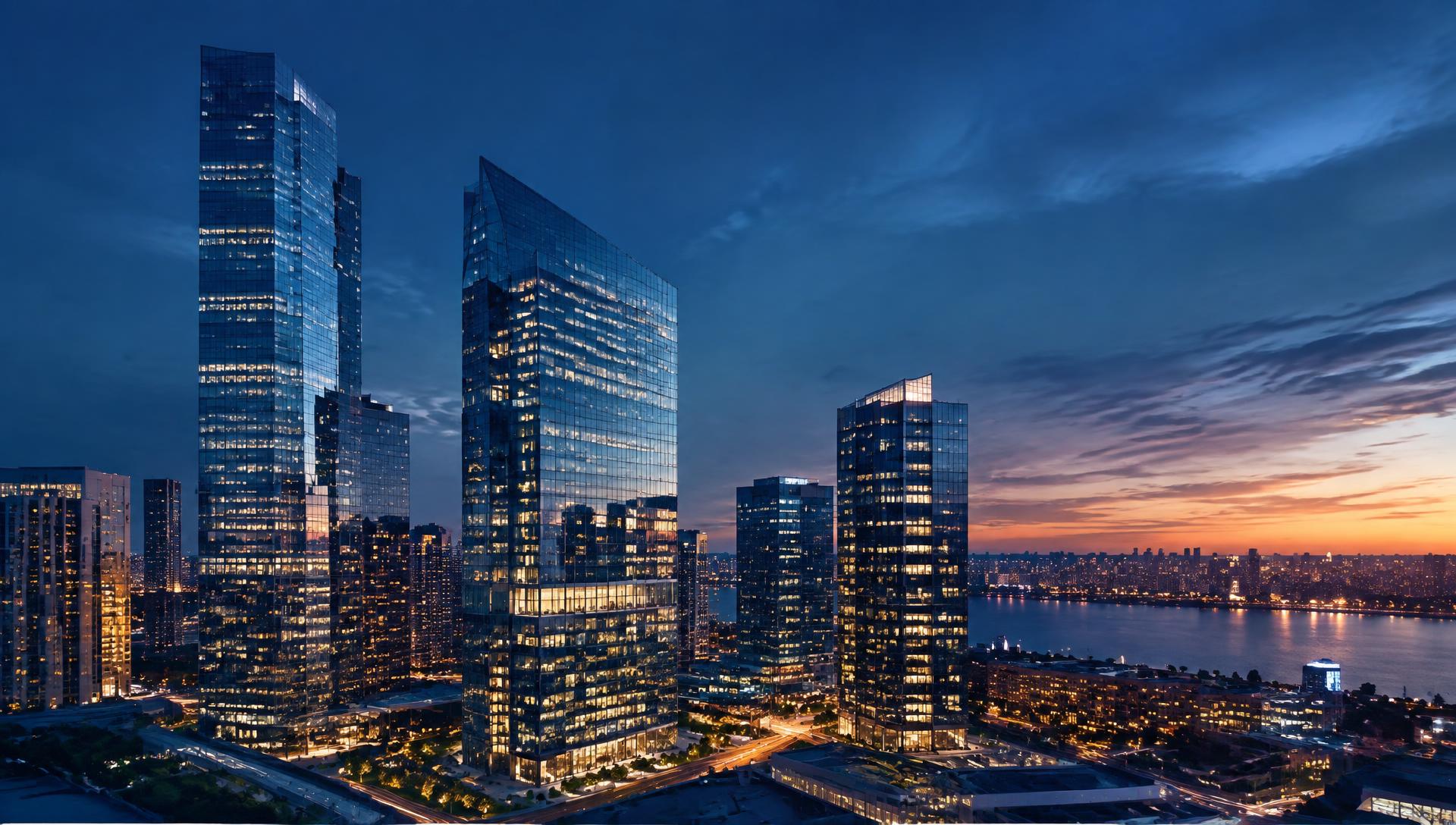 Commercial real estate skyline